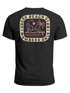 Herren T-Shirt Backprint Sommer Sonne Palmen Meer Printshirt Aufdruck Fashion Streetstyle Neverless®preview