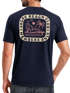 Herren T-Shirt Backprint Sommer Sonne Palmen Meer Printshirt Aufdruck Fashion Streetstyle Neverless®preview