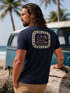 Herren T-Shirt Backprint Sommer Sonne Palmen Meer Printshirt Aufdruck Fashion Streetstyle Neverless®preview