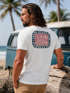 Herren T-Shirt Backprint Sommer Sonne Palmen Meer Printshirt Aufdruck Fashion Streetstyle Neverless®preview