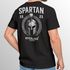 Herren T-Shirt Backprint Sparta Helm Krieger Fitness Training & Streetwear Baumwolle Kurzarm Männer Fashion Neverless®preview