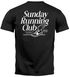 Herren T-Shirt Backprint Sport Laufen Joggen Grafik Sunday Running Club Retro Fashion Streetstyle Neverless®preview