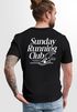 Herren T-Shirt Backprint Sport Laufen Joggen Grafik Sunday Running Club Retro Fashion Streetstyle Neverless®preview