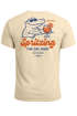 Herren T-Shirt Backprint Spritzing the day away Alligator Retro Design Printshirt Grafikshirt Fashion Streetstyle Neverless®preview