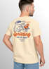 Herren T-Shirt Backprint Spritzing the day away Alligator Retro Design Printshirt Grafikshirt Fashion Streetstyle Neverless®preview