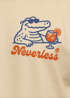 Herren T-Shirt Backprint Spritzing the day away Alligator Retro Design Printshirt Grafikshirt Fashion Streetstyle Neverless®preview