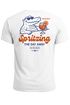 Herren T-Shirt Backprint Spritzing the day away Alligator Retro Design Printshirt Grafikshirt Fashion Streetstyle Neverless®preview