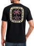 Herren T-Shirt Backprint Surfer Style mit Grafik Aufdruck Malibu Beach Sommer Sonne Fashion Neverless®preview
