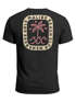Herren T-Shirt Backprint Surfer Style mit Grafik Aufdruck Malibu Beach Sommer Sonne Fashion Neverless®preview
