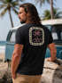 Herren T-Shirt Backprint Surfer Style mit Grafik Aufdruck Malibu Beach Sommer Sonne Fashion Neverless®preview
