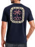 Herren T-Shirt Backprint Surfer Style mit Grafik Aufdruck Malibu Beach Sommer Sonne Fashion Neverless®preview