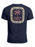 Herren T-Shirt Backprint Surfer Style mit Grafik Aufdruck Malibu Beach Sommer Sonne Fashion Neverless®preview