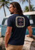 Herren T-Shirt Backprint Surfer Style mit Grafik Aufdruck Malibu Beach Sommer Sonne Fashion Neverless®preview