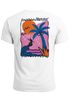 Herren T-Shirt Backprint Surfer Wellen Sunset Grafikprint Neverless Schriftzug Fashion Streetstyle Neverless®preview