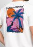 Herren T-Shirt Backprint Surfer Wellen Sunset Grafikprint Neverless Schriftzug Fashion Streetstyle Neverless®preview