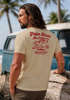 Herren T-Shirt Backprint Surfing Design Aufdruck Palm Locos Schriftzug Sommer Fashion Streetstyle Neverless®preview