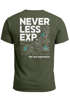 Herren T-Shirt Backprint Topografie / Experience Outdoor Natur Fashion Streetstyle Männer Neverless®preview