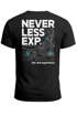 Herren T-Shirt Backprint Topografie / Experience Outdoor Natur Fashion Streetstyle Männer Neverless®preview