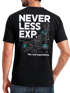 Herren T-Shirt Backprint Topografie / Experience Outdoor Natur Fashion Streetstyle Männer Neverless®preview