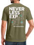Herren T-Shirt Backprint Topografie / Experience Outdoor Natur Fashion Streetstyle Männer Neverless®preview