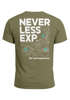 Herren T-Shirt Backprint Topografie / Experience Outdoor Natur Fashion Streetstyle Männer Neverless®preview
