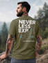 Herren T-Shirt Backprint Topografie / Experience Outdoor Natur Fashion Streetstyle Männer Neverless®preview