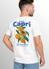 Herren T-Shirt Backprint Vintage Capri Orangen Grafikprint Fashion Streetstyle Neverless®preview