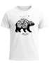 Herren T-Shirt Bär Abenteuer Berge Wald Bear Mountains Adventure Slim Fit Neverless®preview