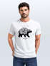 Herren T-Shirt Bär Abenteuer Berge Wald Bear Mountains Adventure Slim Fit Neverless®preview