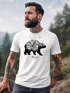 Herren T-Shirt Bär Abenteuer Berge Wald Bear Mountains Adventure Slim Fit Neverless®preview