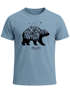 Herren T-Shirt Bär Abenteuer Berge Wald Bear Mountains Adventure Slim Fit Neverless®preview