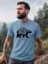Herren T-Shirt Bär Abenteuer Berge Wald Bear Mountains Adventure Slim Fit Neverless®preview