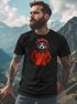 Herren T-Shirt Bär Bear Comic Gartoon Illustration Grafik Printshirt Männer Fashion Streetstyle Neverless®preview