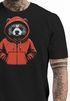 Herren T-Shirt Bär Bear Comic Gartoon Illustration Grafik Printshirt Männer Fashion Streetstyle Neverless®preview