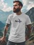 Herren T-Shirt Bär Familie Kanu Outdoor Fashion Streetstyle Neverless®preview