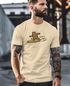 Herren T-Shirt Bär Print Surfer Surfboard Sommer Printshirt Grafikshirt Fashion Streetstyle Neverless®preview