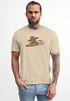 Herren T-Shirt Bär Print Surfer Surfboard Sommer Printshirt Grafikshirt Fashion Streetstyle Neverless®preview