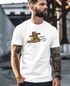Herren T-Shirt Bär Print Surfer Surfboard Sommer Printshirt Grafikshirt Fashion Streetstyle Neverless®preview
