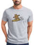Herren T-Shirt Bär Print Surfer Surfboard Sommer Printshirt Grafikshirt Fashion Streetstyle Neverless®preview