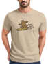 Herren T-Shirt Bär Print Surfer Surfboard Sommer Printshirt Grafikshirt Fashion Streetstyle Neverless®preview