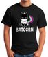 Herren T-Shirt Batcorn Einhorn Unicorn Fun-Shirt Einhorn-Shirt Unicorn cool Moonworks®preview