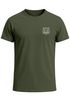 Herren T-Shirt Baumwolle mit Brustlogo bedruckt Polygon Tiger  Sommer Fashion Männer Streetstyle Neverless®preview