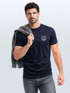 Herren T-Shirt Baumwolle mit Brustlogo bedruckt Polygon Tiger  Sommer Fashion Männer Streetstyle Neverless®preview