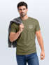 Herren T-Shirt Baumwolle mit Brustlogo bedruckt Polygon Tiger  Sommer Fashion Männer Streetstyle Neverless®preview