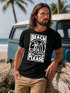 Herren T-Shirt Beach Please Surfing Surfboard Wave Welle Sommer Print Fashion Streetstyle Neverless®preview