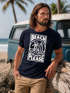 Herren T-Shirt Beach Please Surfing Surfboard Wave Welle Sommer Print Fashion Streetstyle Neverless®preview