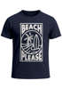 Herren T-Shirt Beach Please Surfing Surfboard Wave Welle Sommer Print Fashion Streetstyle Neverless®preview