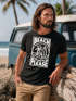 Herren T-Shirt Beach Please Surfing Surfboard Wave Welle Sommer Print Fashion Streetstyle Neverless®preview
