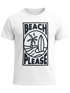 Herren T-Shirt Beach Please Surfing Surfboard Wave Welle Sommer Print Fashion Streetstyle Neverless®preview