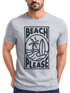 Herren T-Shirt Beach Please Surfing Surfboard Wave Welle Sommer Print Fashion Streetstyle Neverless®preview